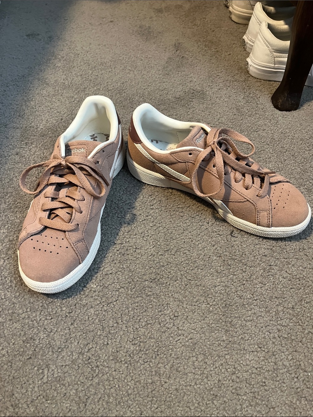 Reebok Suede Low-Top Sneakers in Blush - Picture 2 of 7